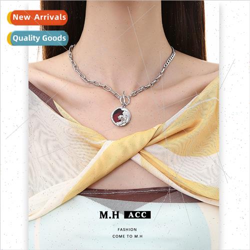 Whe tiger pendant patchwork necklace new Chinese fashion col