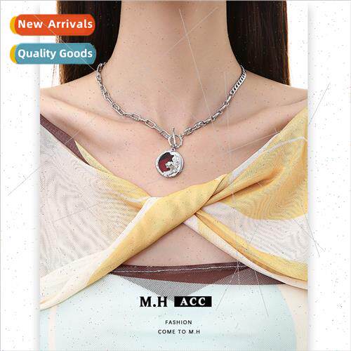 Whe tiger pendant patchwork necklace new Chinese fashion col