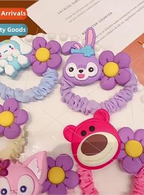 Children headbtie hair rubber bcute girls 2023 new -injuriou