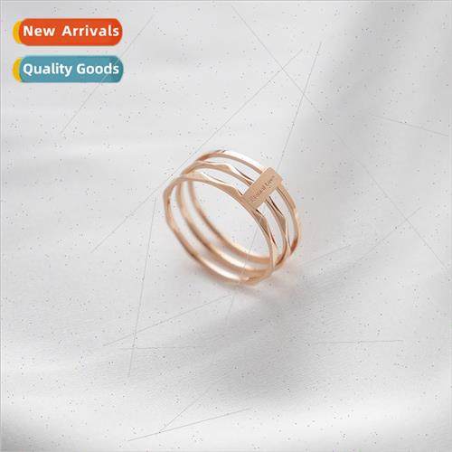 Europe Eternal love English letters three layers skeleton ri