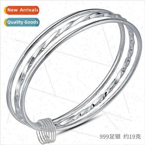 Fashion triple wire ring bracelet silver bracelet women hrin