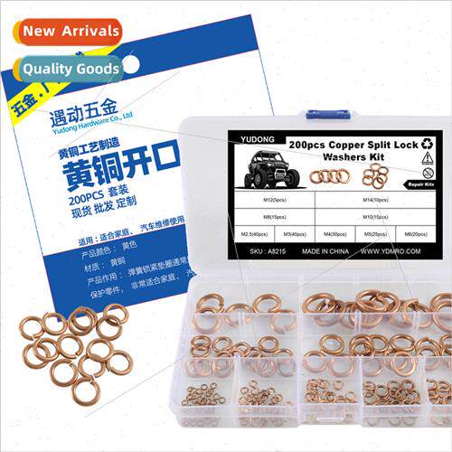 200pcs 9 kinds brass open washers spring washers copper diel