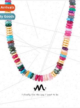 Europe new ethnic natural stone abacus beads handmade beaded