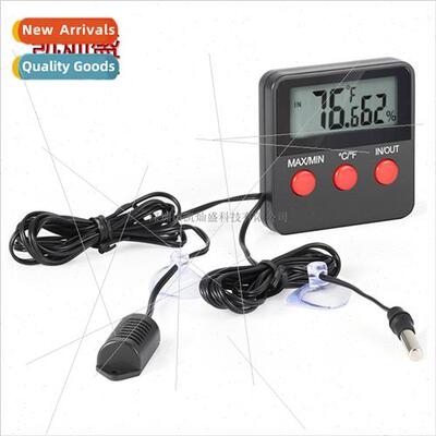 Reptile Digal Thermometer Hygrometer Pet Glass Case mple Tem