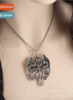 Cthulhu Myth Octopus Sea Monster Pendant Europe Men Punk Nec