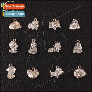Double-sided zodiac zodiac pendant pendant diy accessories h