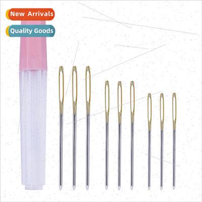 Gold Tail Blunt Head Big Eye Needles Knting Wool Needles Cro
