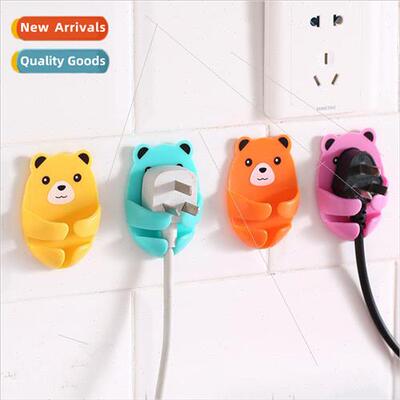 Cartoon huggable bear plug hooks no hole punching -marking s