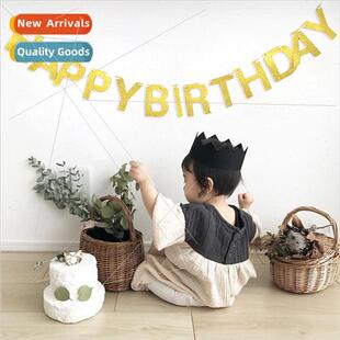 Glter happy birthday letters happybirthday Flags creative ba