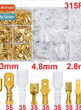 315PCS Iron Gold lver Cold Pressed Reed Inserts 2.8 4.8 6.3m