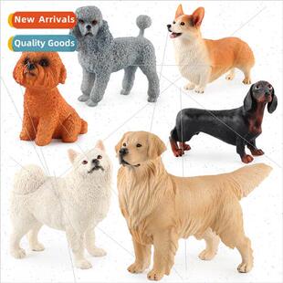 Dog Model Set Solid Dachshund Golden Retriever Cocker Spanie