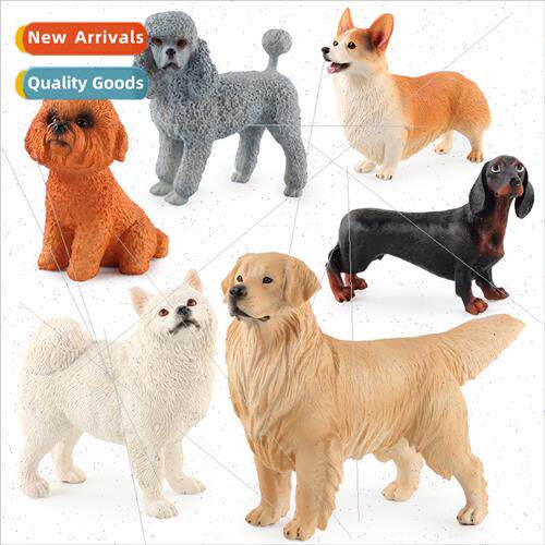 Dog Model Set Solid Dachshund Golden Retriever Cocker Spanie