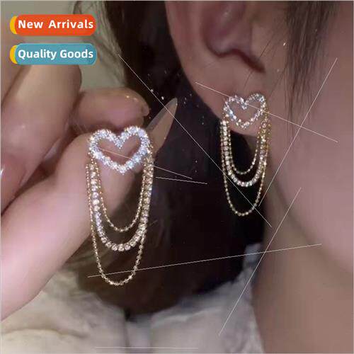 Skeleton love earrings female spring summer new niche earrin