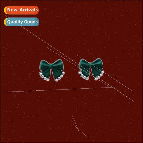 Ribbon Pearl Green Earrings Chill Out Earrings  Earrings