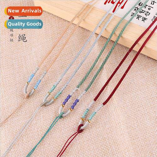 Handmade corn rope necklace rope d iy braided rope men women