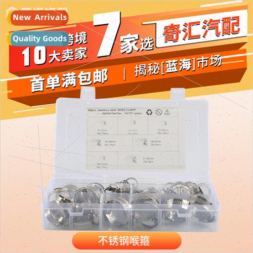Combination 60pcs-7 sizes stainless steel hose bands