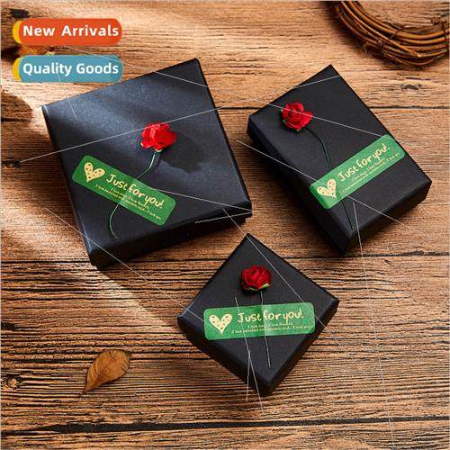 box creative rose brooch bracelet necklace earrings ring kra