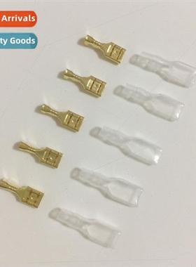 100 pairs gold 4.8 mm insertion springs wh bushings 100 inse