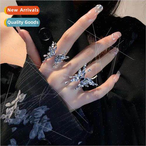 che liquid butterfly open ring female student ins tide index