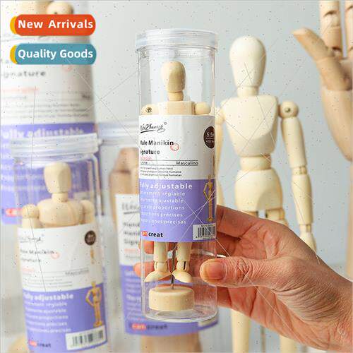 12-inch art barrel wooden doll man flexible movable wooden m