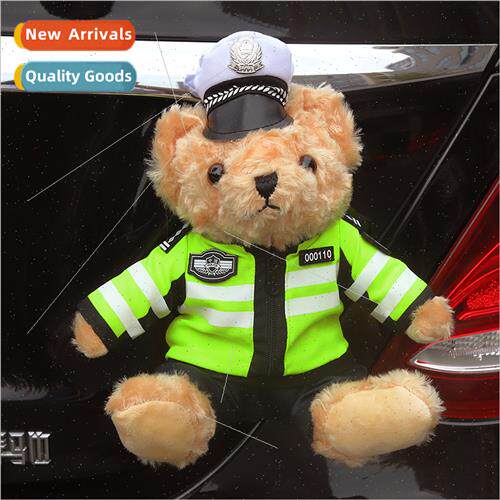Car tail pendant traffic police bear doll cute trunk motorcy