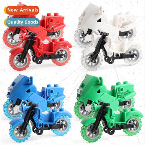 Boys motorcycle modeling blocks children puzzle racing car m
