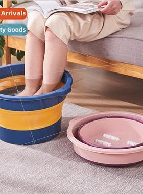 Foldable foot soaking bucket massage foot washing bucket por