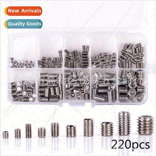 220 machine meter screws 304 flat end tip flat head hexagon