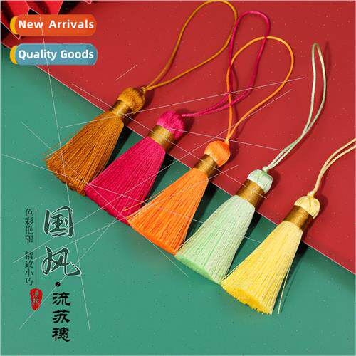 Closed 5cm short fat tassel spike Chinese knot incense bag c