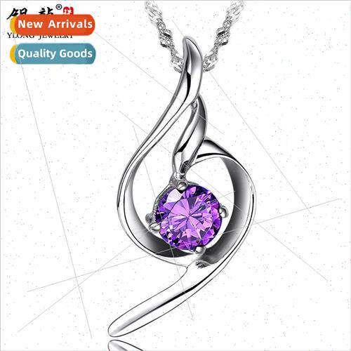 s925 silver necklace female elf angel short collarbone chain