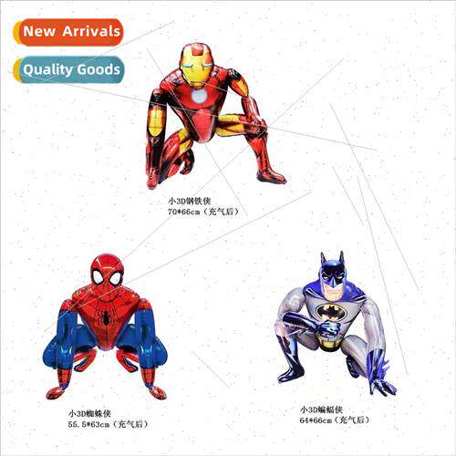 New 3D 3D Spider-Man Iron Man Batman aluminum foil aluminum