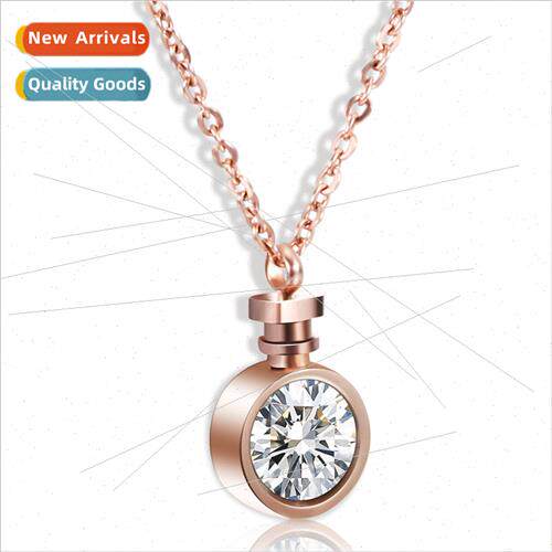Korea ins creative fashion perfume bottle necklace  versatil