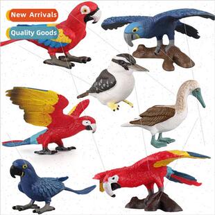 Animal model toys bird parrot doll ornaments plastic animal