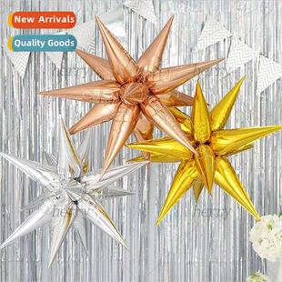 Water drop glow aluminum foil balloons exploding star balloo