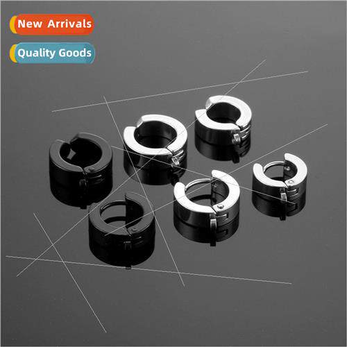 Punk tanium ear jewelry welding ring whout ear hole men earr