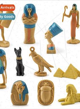 Ancient Egyptian mummy box queen leopard head god pyramid sp