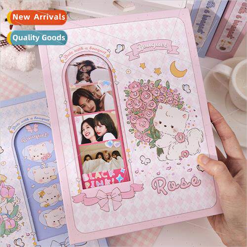 Have a date wh flowers-card book simple cartoon cute postcar