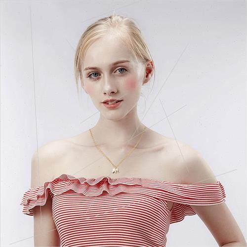 ck Paper Card cky Elephant Alloy Necklace Korea mple Jewelry