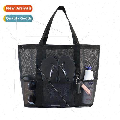 Summer Large Capacy Mesh Beach Bathroom Bag Travel Beach Toy