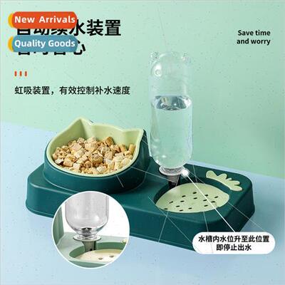 Pet Bowl Dog Double Bowl Feeder Cat Drinker Cat Bowl Cat Sup