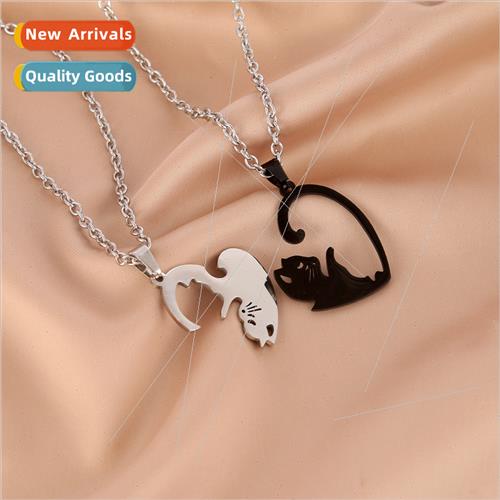 2022 Europe new simple wax rope stainless steel cat couple n