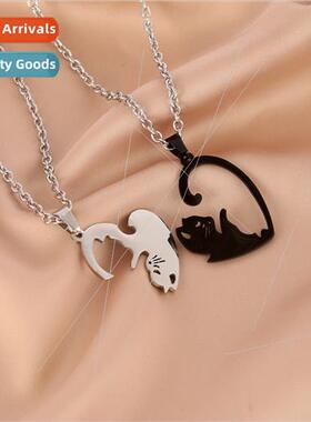 2022 Europe new simple wax rope stainless steel cat couple n