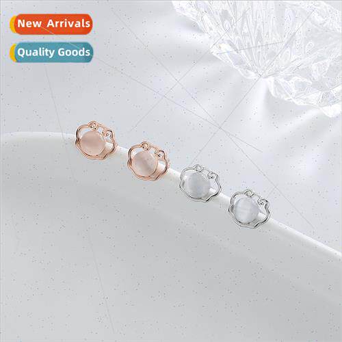 Vintage long life lock earrings diamonds auspicious clouds c