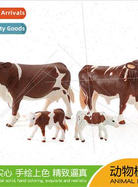 Dairy cow model yellow spotted cow mmental cow farm livestoc