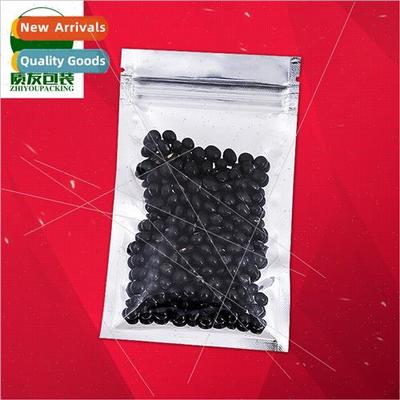 Transparent aluminized flat bottom self-sealing bags candy b