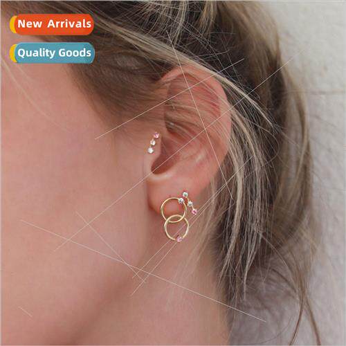 Female Earrings Korea Hundred small circle ins fashion femal
