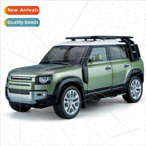 1 18 LRover Defender car model simulation alloy sound light