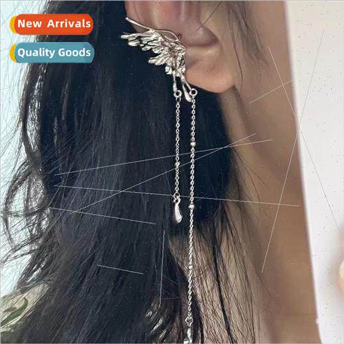 2022 Angel wings sweet cool whout metal ear holes thin long