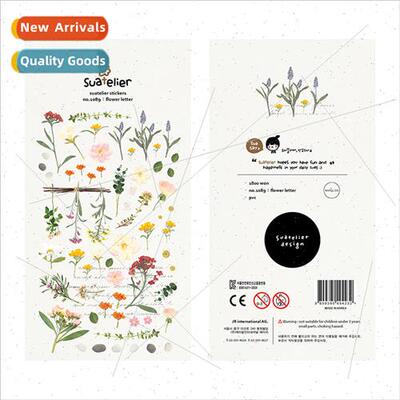 Korea Flower Letter 1089 Flower ery Children Stickers  Decor