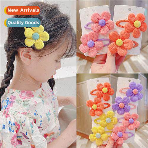 Children flowers hair clips cute hairpin summer girls bb cli